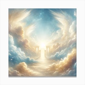 Angel Wings In The Sky Canvas Print