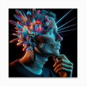 Man'S Head Canvas Print