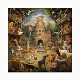 Zoo Full of Animals Canvas Print