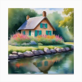 House By The River 1 Canvas Print