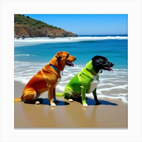 Perros Bizarros Canvas Print