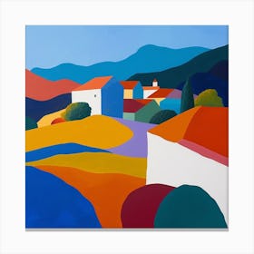 Abstract Travel Collection Bosnia Herzegovina 6 Canvas Print