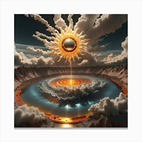 Golden Sun 23 Canvas Print