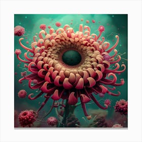 Surreal 3d Flower Canvas Print