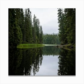 Reflection In A Lake Canvas Print