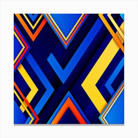 Abstract Geometric Pattern,modern gradient geometric shapes wallpaper Canvas Print
