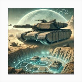 Terraform Tanks Terrain Manipulation Canvas Print