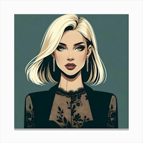 Fashion Illustration Canvas Print