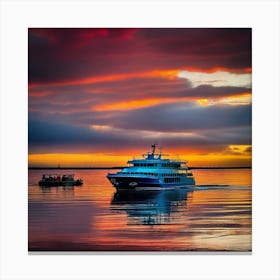 Sunset On The Water 21 Canvas Print