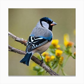 Tit on branch 47 Canvas Print