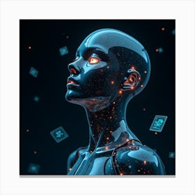 Cyborg Woman 1 Canvas Print