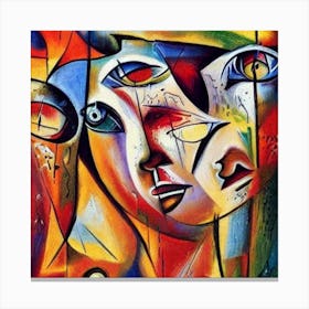 'Three Faces' Canvas Print