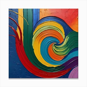 Rainbow Swirl 1 Canvas Print