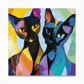 Kisha2849 Burmese Cats Colorful Picasso Style No Negative Space C6b8c280 56a3 464d 8886 E4f63e0ead21 Canvas Print