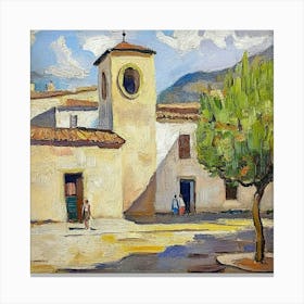 Town In Spain Canvas Print