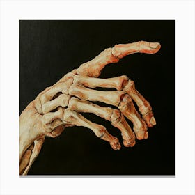 Skeleton Hand 4 Canvas Print