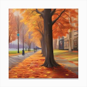 Autumn Walk 1 Canvas Print