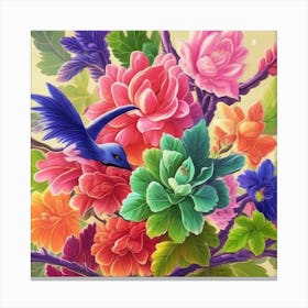 Colorful Flowers Canvas Print