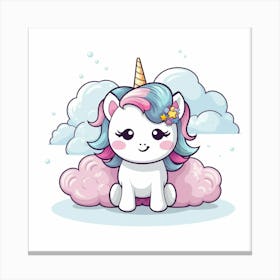 Cute Unicorn 114 Canvas Print