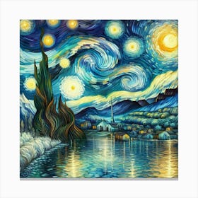 Van Gogh's Starry Night painting Canvas Print