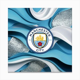 Manchester City F.C. Logo Wall Art 2 Canvas Print