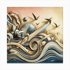 Abstract Painting Canvas Print