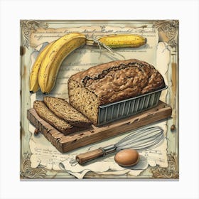 Banana Bread Canvas Print