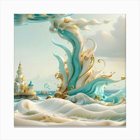 Fairytale Seascape, The Simple Beauty Of The Ocean Canvas Print