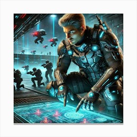 A Sci Fi Themed Scene Showcasing Ronan Ashheart De Canvas Print