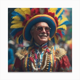 Man In A Costume 4 Canvas Print