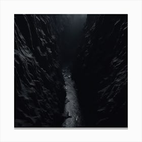 River In The Dark Canvas Print