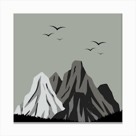 Mountains In The Sky Canvas Print