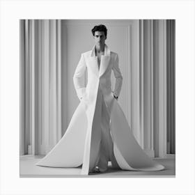 , Jean Paul Gabriel Couture Autumn Winter, Man, 201415blackandwhitemoonneck, In The Style Of Amy Jud Canvas Print