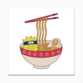 Naruto Maki Ramen Canvas Print