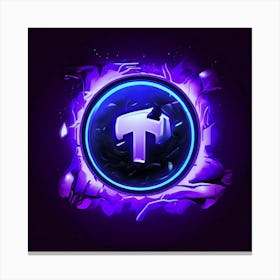 Twitch Streaming Platform Gaming Live Content Entertainment Icon Logo Community Chat Soci (3) Canvas Print