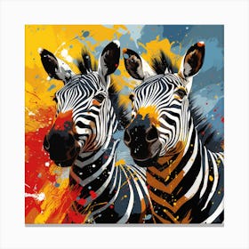 Zebras 1 Canvas Print