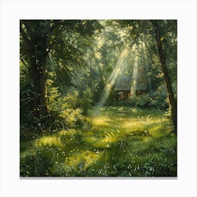 Cabin In The Woods Canvas Print