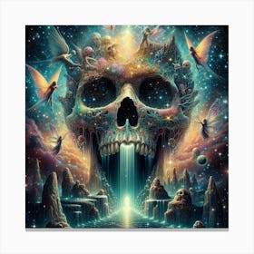 Skull Dreamscape by Cam Views Canvas Print