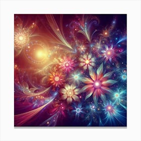 Fractal Flowers Canvas Print