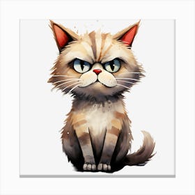 Angry Cat 12 Canvas Print