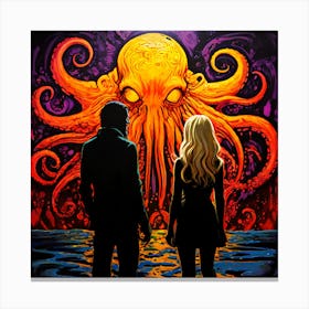 Psychedelic Cthulhu Art Show Canvas Print