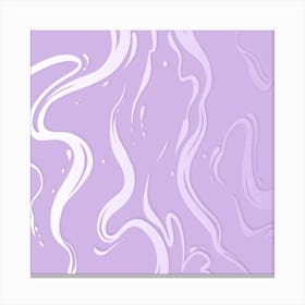 Lavender Liquid Marble Canvas Print