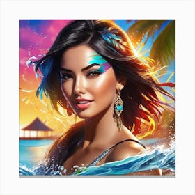 Mermaid 4 Canvas Print