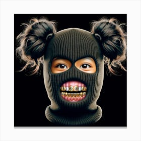 Girl With Braces Canvas Print