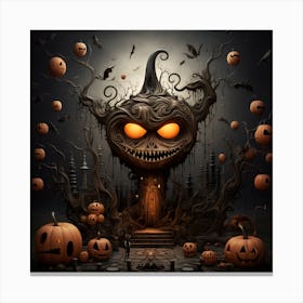 Halloween Collection By Csaba Fikker 69 Canvas Print