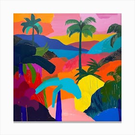 Abstract Travel Collection Solomon Islands 4 Canvas Print