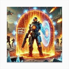 Heatwave Shield Canvas Print