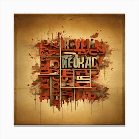 Splatter Art Canvas Print