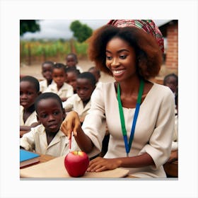 Nigerian Teacher Canvas Print