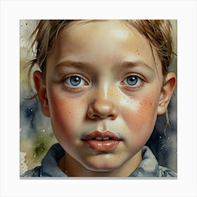 Portrait Of A Girl 1 Canvas Print